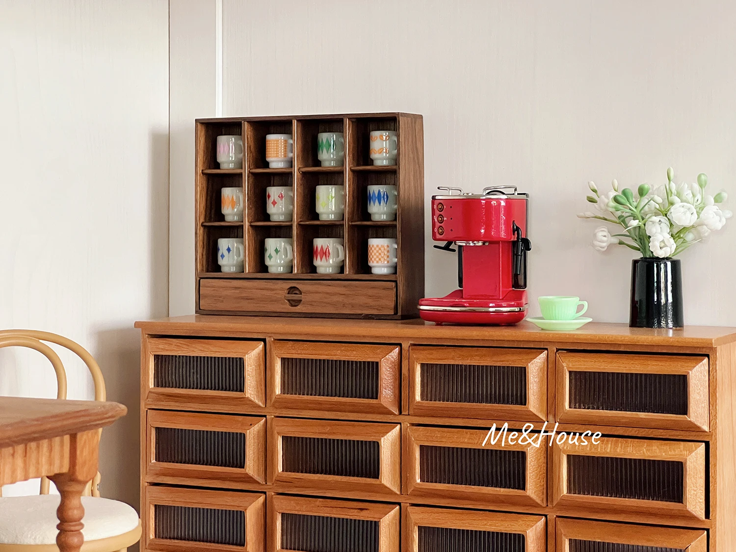 1/6サイズ　ミニチュア　キャビネット+ウォールカップボード 1⁄6サイズ ミニチュア キャビネット+ウォールカップボード 1⁄6サイズ