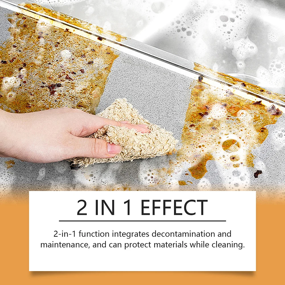 All-purpose Kitchen Pots Pan Cleaner Lasting Effect Heavy Oil Cleaner Stain Removal Liquid Home Cooktop Cleaning Spray 120ml