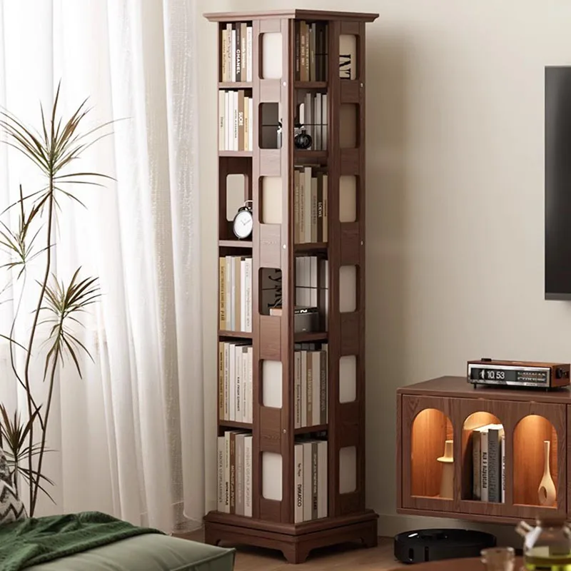 

Organizer Collect Book Shelving Wood Display Library Magazine Racks Space Saving Floor Estante Para Livros Room Furniture