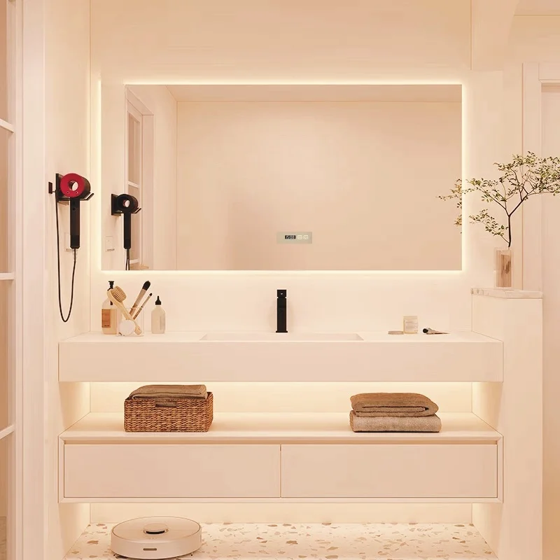 Storage Light Cabinet Shelf Organizer Towel Holder Decoration Tall Cabinet Vessel Sink Set Wall Mobile Bagno Bathroom Furniture