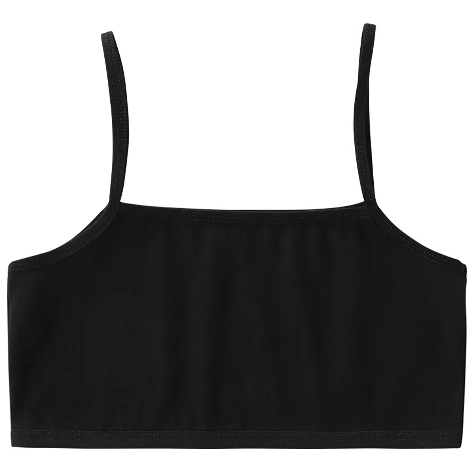 Teen Camisole Children Solid Color Soft Cotton Training Bra Girl Halter Bralette Ideal for Tween Growth Stage Kid Underwear Tops training bra cotton bra