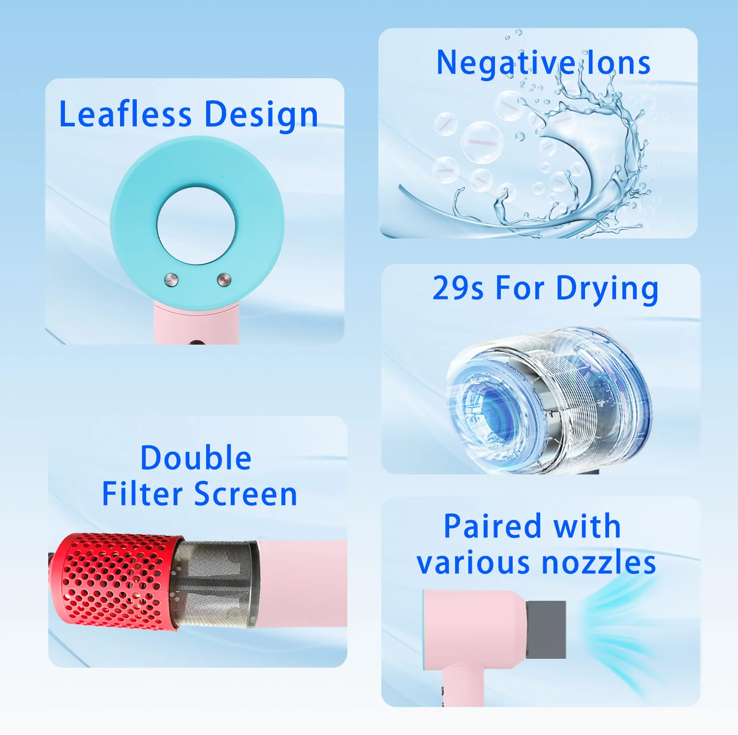 Professional Super Water Negative Ionic Hair Dryer Hair Dryer Hand Drying storage rack Hair Dryer intelligence holder ﻿ 2