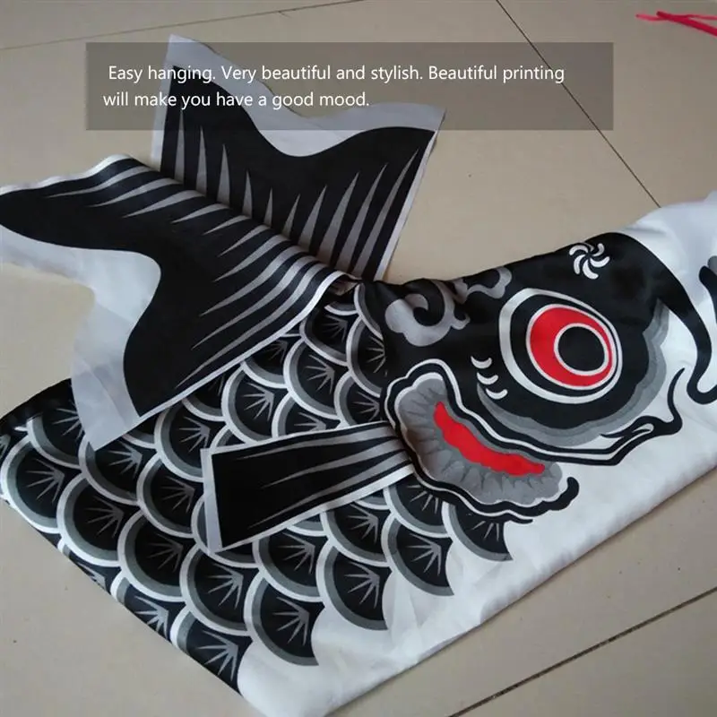 Flag Japanese Carp Windsock Hanging Koinobori Wind Streamer Decor Garden Flags Windsocks Kite Outdoor Spiral Socks Car Column 2