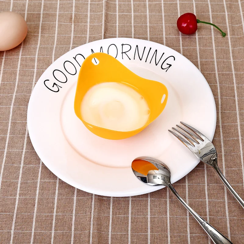 Description Picture 5 of item4pcs set Flexibe Silicone Egg Poacher Cook Poach Pods Kitchen Tool Baking Poached Cup