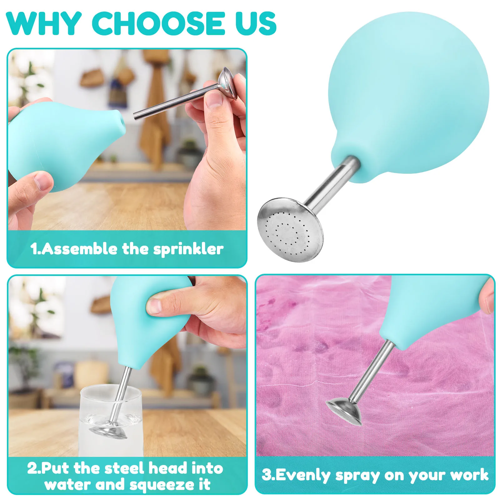 Ball Brause Sprinkler for Wet Felting 224ml Handheld Water Sprayer Precision Water Distribution Tool for Wool Felting wool felting kit