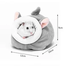 Hamster House Guinea Pig Accessories Hamster Cotton House Small Animal Nest Winter Warm For Rodent/Guinea Pig/Rat/Hedgehog