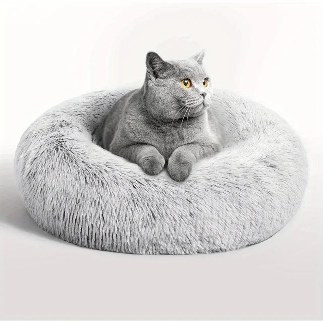 60cm Plush Pet Nest Winter Cat Nest Dog Nest Warm Detachable and Washable Round Cat Nest Pet Bed Seasonal Universal Decoration 60cm Plush Pet Nest Winter Cat Nest Dog Nest Warm Detachable and Washable Round Cat Nest Pet Bed Seasonal Universal Decoration
