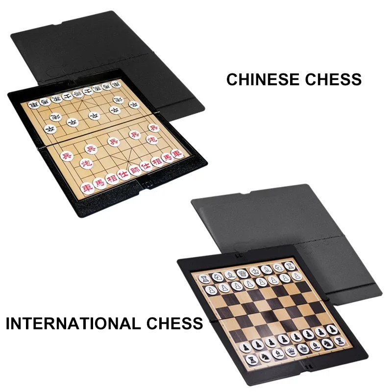 1 قطعة الشطرنج الدولي الجيب السفر الشطرنج للطائرة...