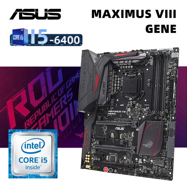 ASUS MAXIMUS VIII HERO ROG+i5 6400 motherboard set, FOCUS ON