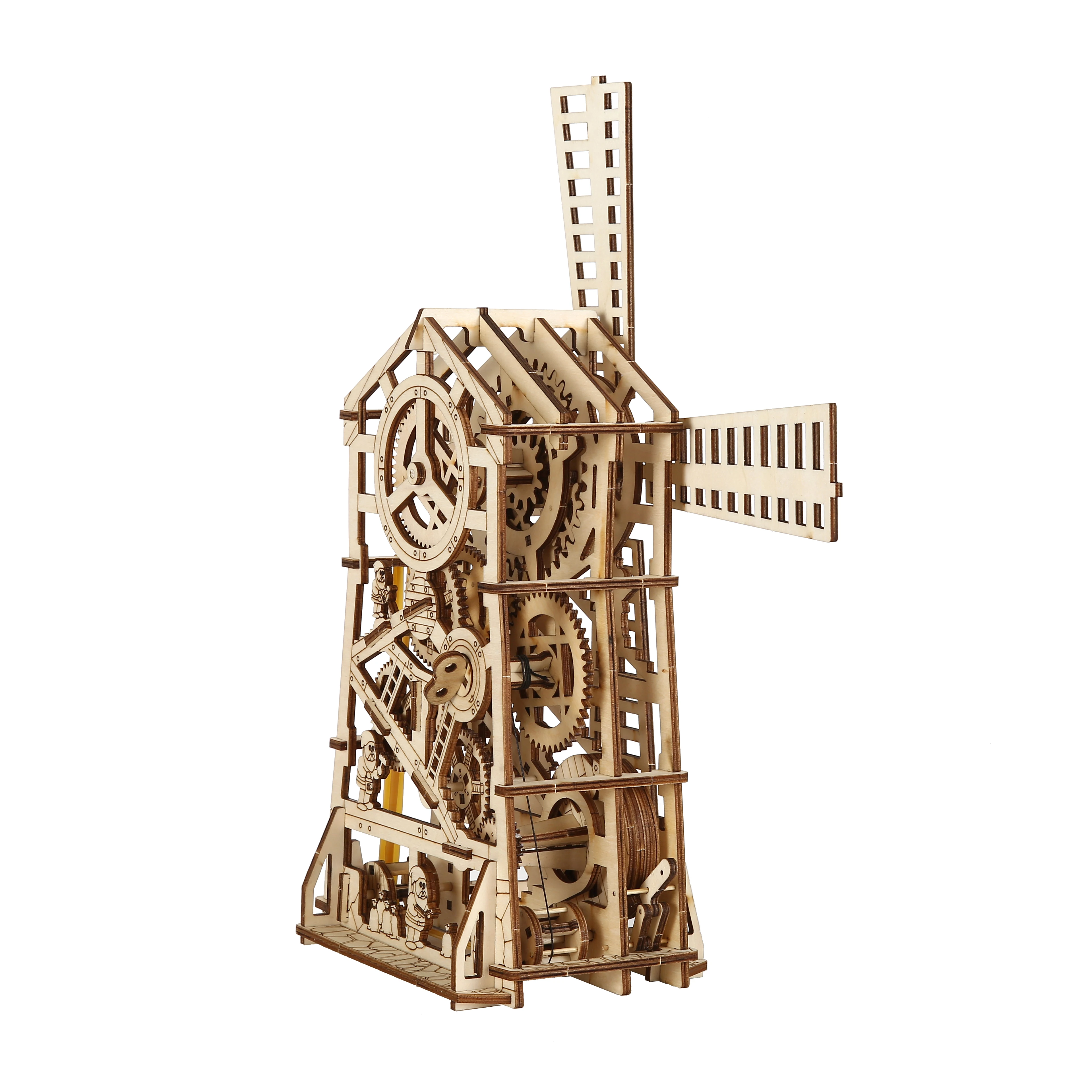 Dutch windmill 3D Wooden Puzzle Model Kits To Build Wooden Construction Handmade Craft Unique Gift Christmas 3