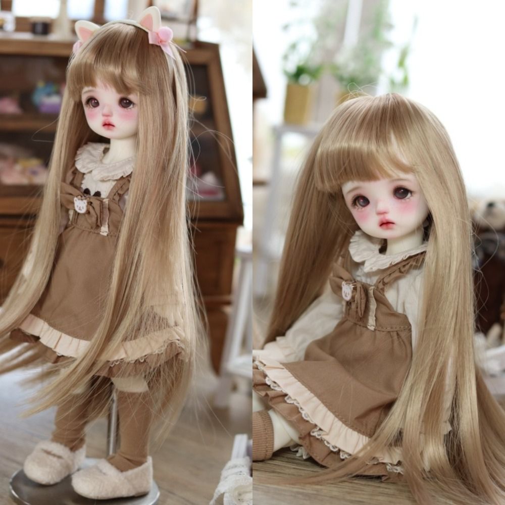 Multicolor Bjd Doll Wig High Temperature Fiber Handmade BJD SD Doll Hair DIY Curly Hair Bjd Wig Accessories Kids Girls Toys