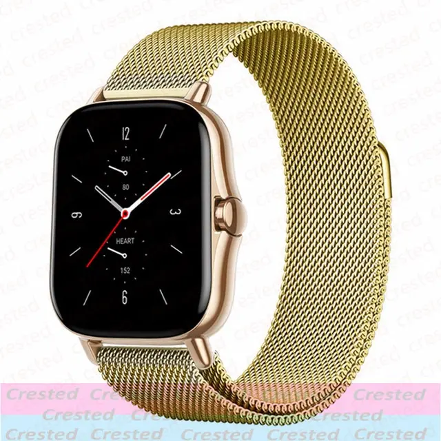 Sleek Milanese Metal Watch Bracelet - Adjustable 20mm/22mm Band