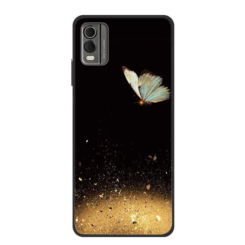 Luxury TPU Soft Silicone Back Cover with Lovely Floral Design - Shockproof Phone Protector
