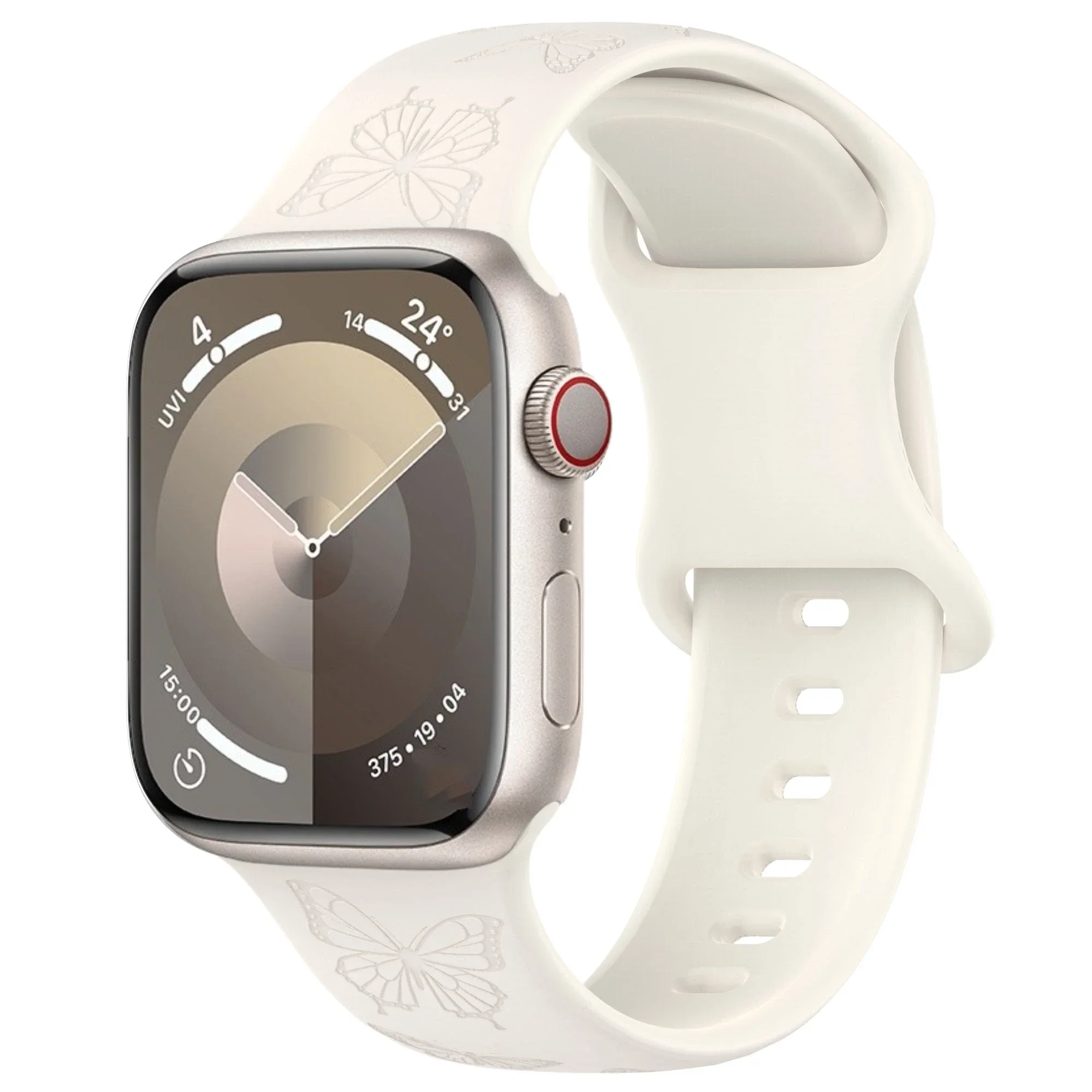 Engraved Silicone Strap with Pattern Design