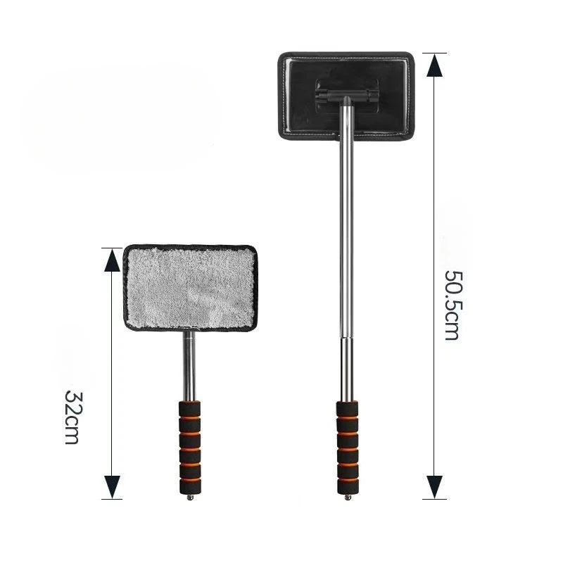 1pcs Universally Car Front Windshield Defogging Brush Telescopic Long Handle Car Household Glass Clean Brushes Dust Remover Tool car window cleaner brush car cleaning accessories car interior dust brush car detailing brush set car washing brush car cleaning tool car glass cleaner brush car wash brush