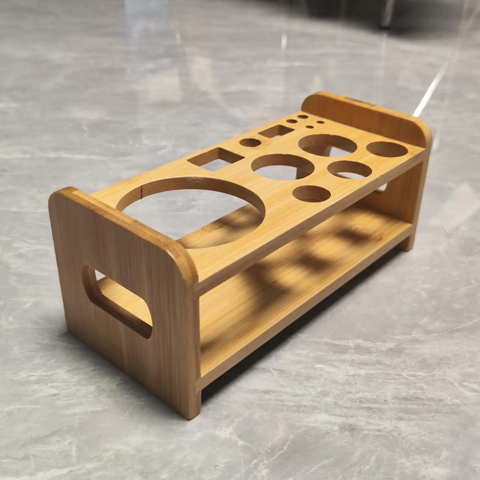 Cocktail Shaker Wooden Rack Stable Universal Kitchen for Beginners Barware Stand Durable Desktop Bar Gift Bamboo SHAKE Rack