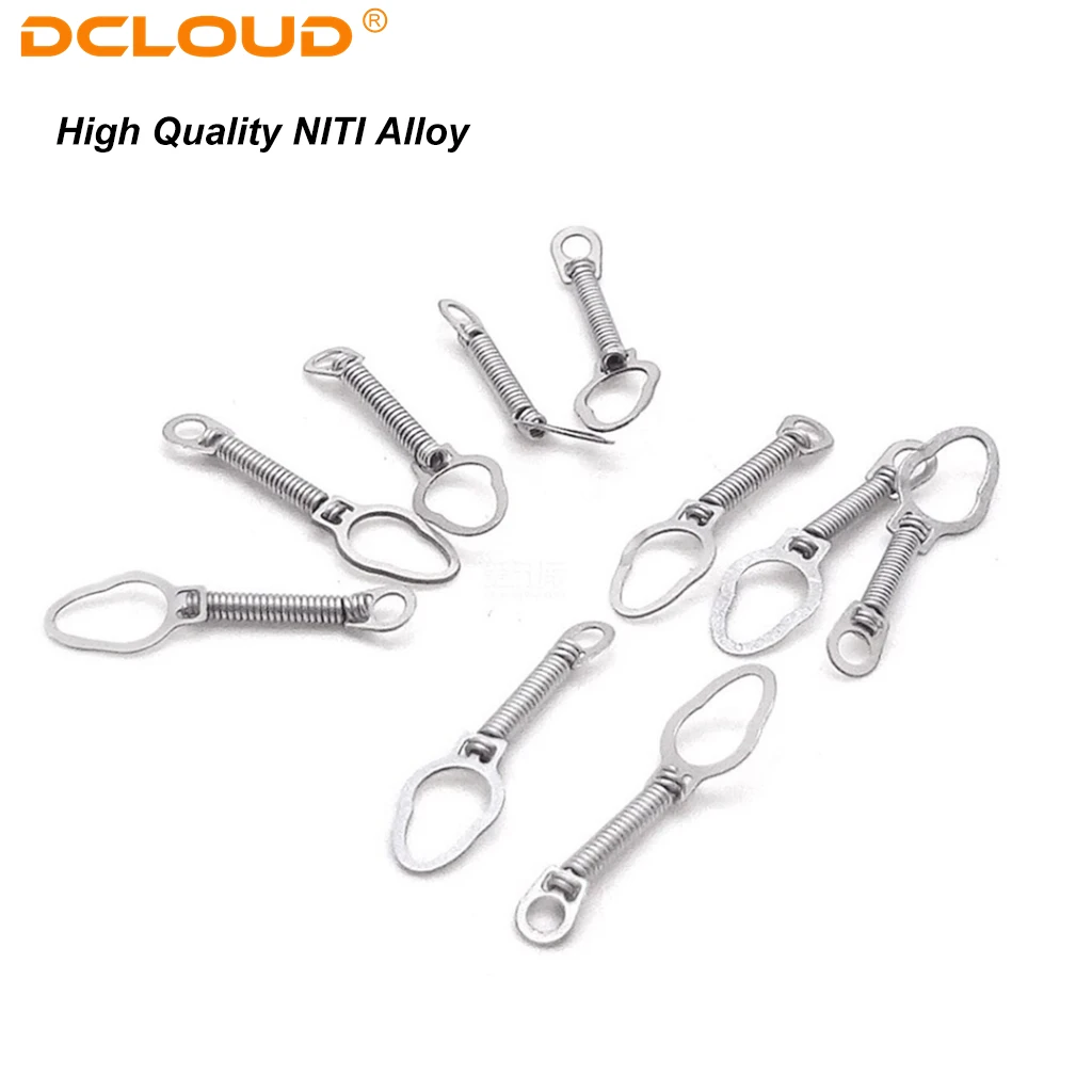 Ressorts Orthodontiques Fermés Niti - Lot De 10 Pièces - Forces 6/9/12 Mm - Matériel Dentaire