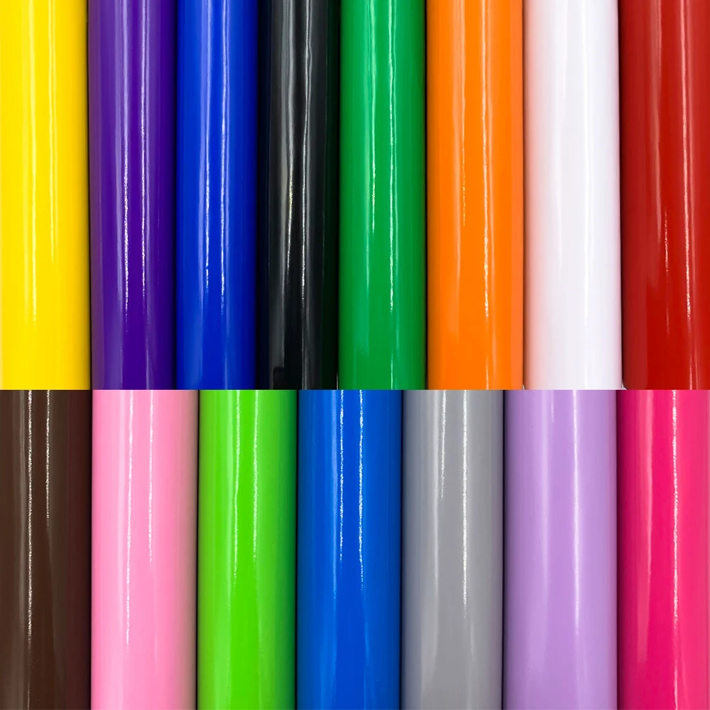 Permanentklebende Vinylfolie 12"x10"/12"x39" 38 verschiedene Farben Film matt & glänzend für Autoaufkleber Dekoraufkleber DIY zum Schnitten – Detail 8