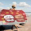 Cute DUDU BUBU Bath Towel Microfiber Soft Water Absorbing Breathable For Girl Kids Decorative Cartoon Beach Towel 1
