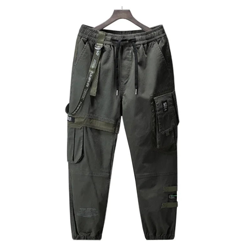 2023 New Arrival Hot Top Fashion Loose Cotton Pockets Selling Brand Overalls Multi Bag High Street Casual Winter Cargo Pants