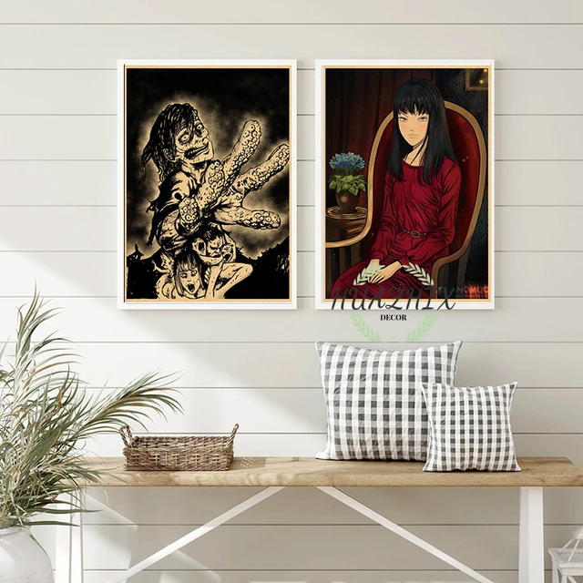 Horror Anime Junji Ito Good Quality Prints and Posters Vintage Room Home  Bar Cafe Decor Aesthetic Art Wall Painting - AliExpress