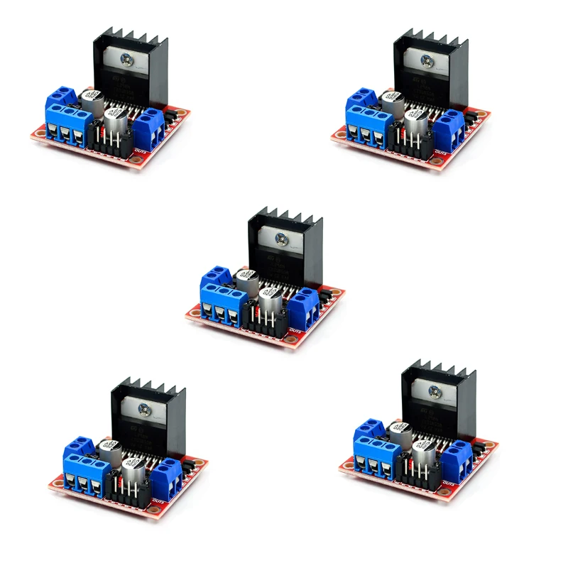 dc Placa Controlador de Acionamento do Motor L298 dc Duplo h Ponte Robô Stepper Motor Controle Unidades Módulo para Arduino Carro Inteligente Peças L298n