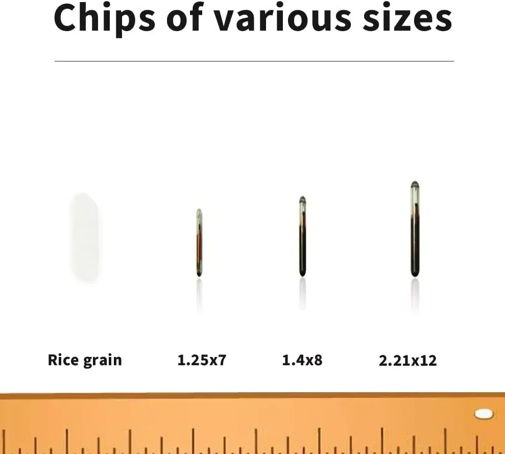 20-100pcs Pet Microchip Animal Chip w/ Injector ID Tag Implants Pig Dog Cat FDX-B ISO