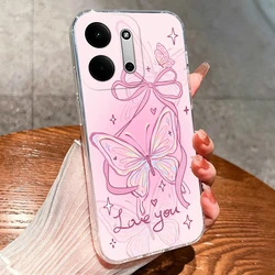 Purple Star Little Duck Artistic Transparent Phone Case - Full Protection - Redmi 17C 5G (U671)