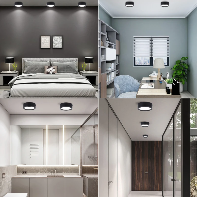 Led downlight recessed ceiling spotlight Led Down Light 220V spotlight downlight for home surface mounted ceiling spot LED lighting for living room kitchen indoor lamp