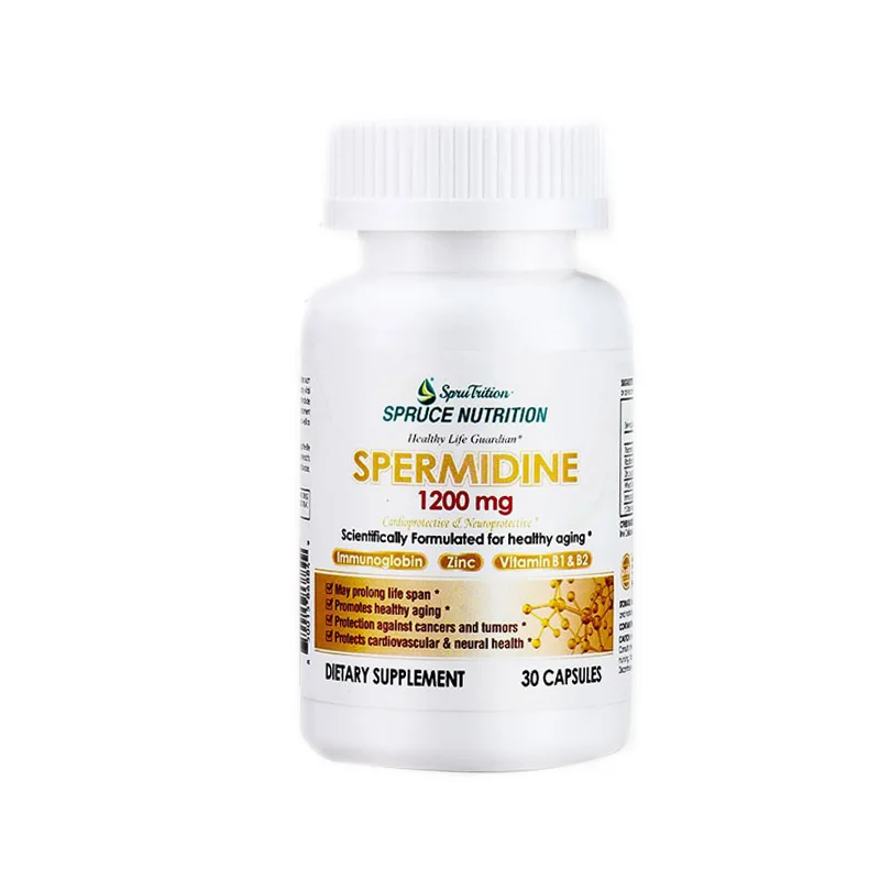 

Spruce Small Molecule Spermidine Capsules 30 Capsules Free Shipping