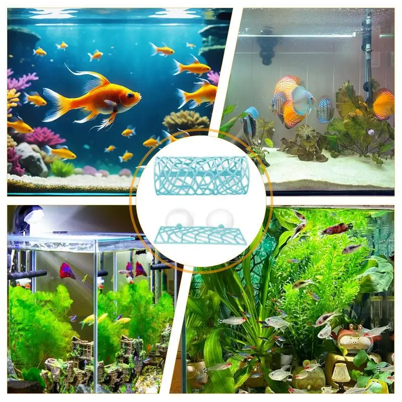 Fish Guppy Tank Shrimp Shelter Hollow Tunnel Swim Tube for Betta Decorative Space Saving Betta Hammock Fish Tank Accessories