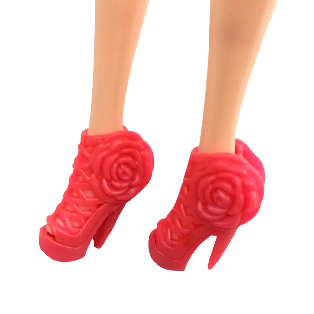 16pairs/bag crystal shoe for 30cm Doll Accessories High Heels Doll Shoe 1/6 DIY Girl Doll Accessories 5