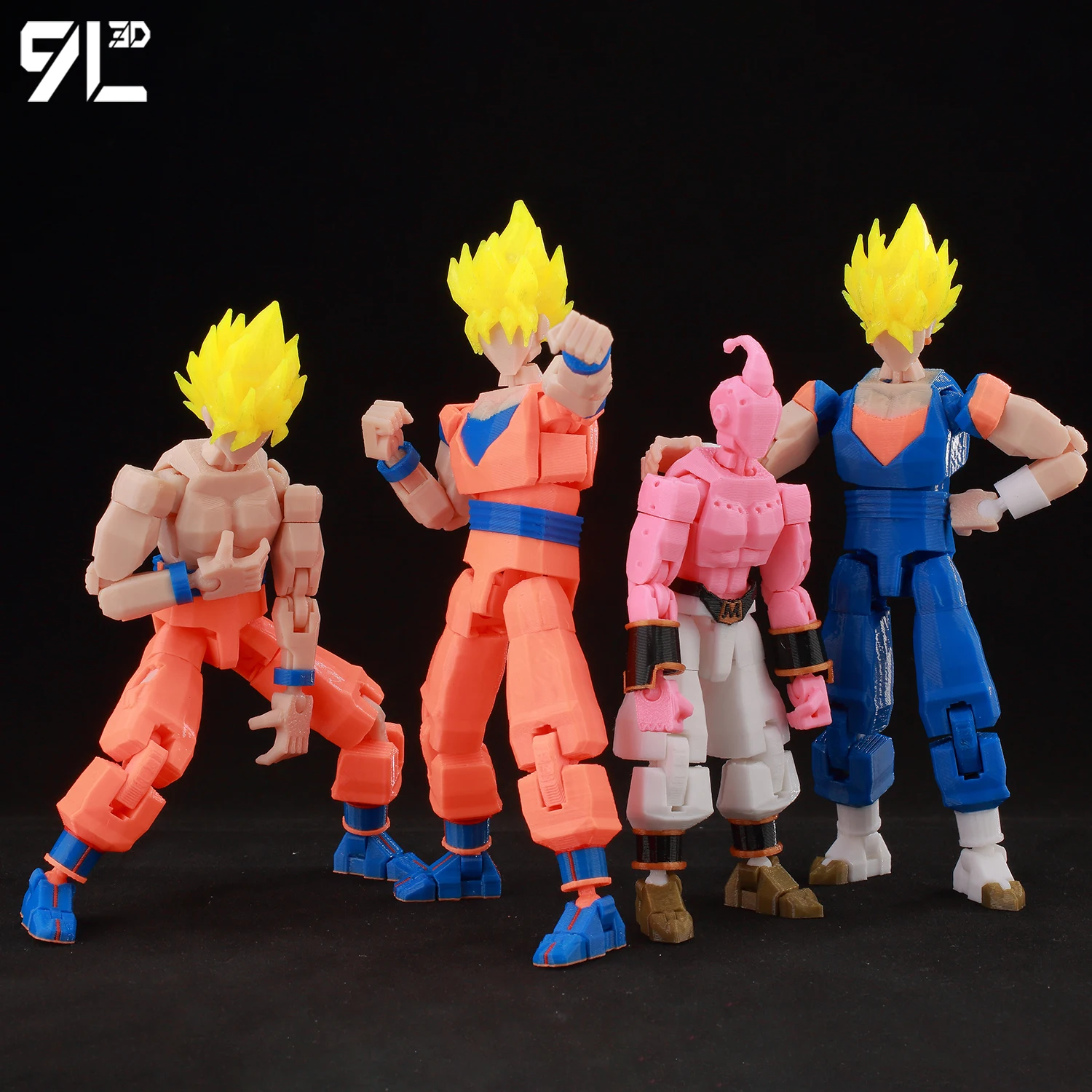9L3D Printed Dragon Ball Son Goku Vegeta​ Beerus Frieza Anime