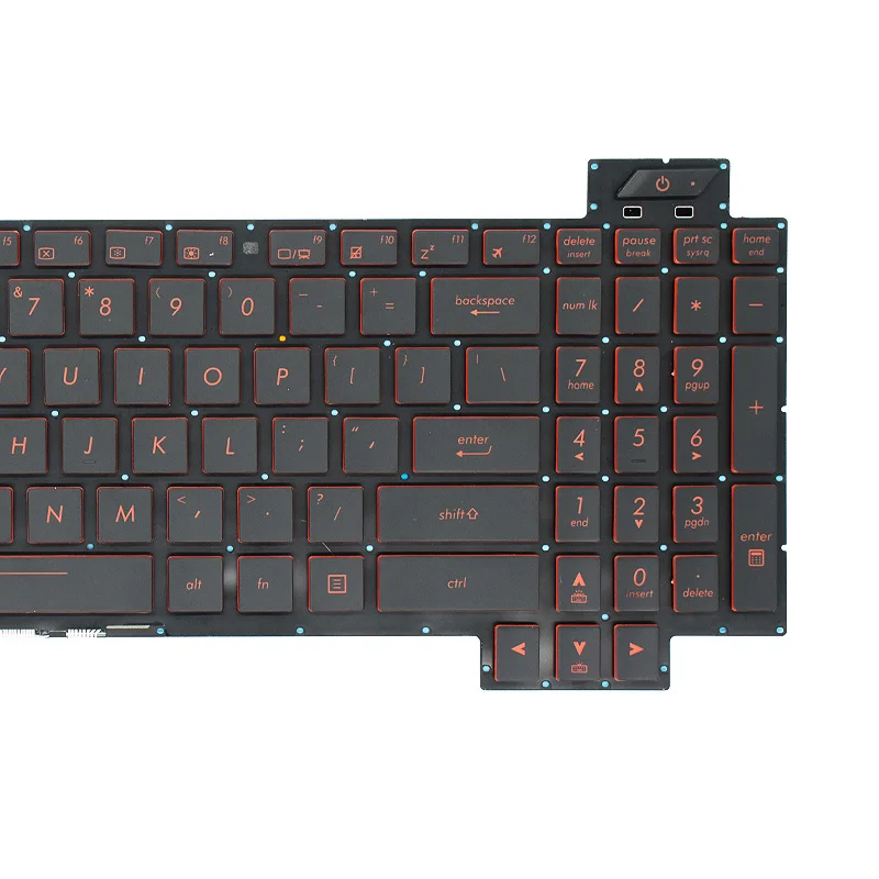 New Eua Russo do Teclado do Portátil com Luz de Fundo para Asus Tuf Fx80 Fx504 Fx80g Fx80gd Fx504g Fx504gd Fx504ge Fx80ge Fz80g Fx505 - Imagem 4