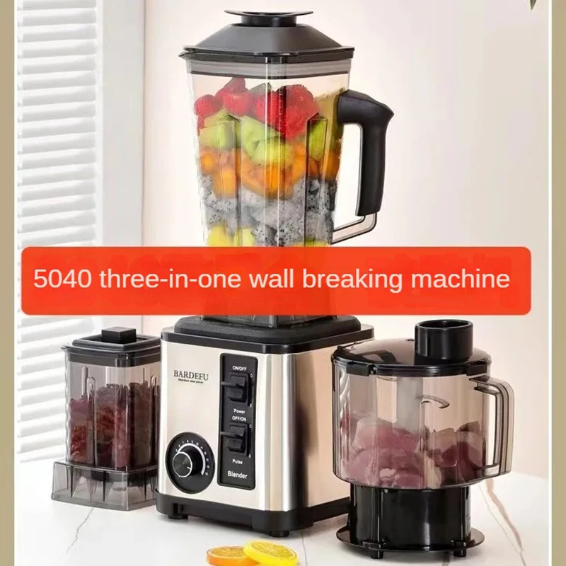 220V 3L 3in1 blender European stainless steel high capacity metal wall breaker Juicer Meat grinder