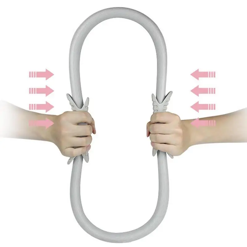Yoga Circle Pilates Ring 32cm Circles Pilates Ring Yoga Fitness Ring Women Girl Exercise Home Resistance Elasticity Yoga Gym Workout Pilates Circles