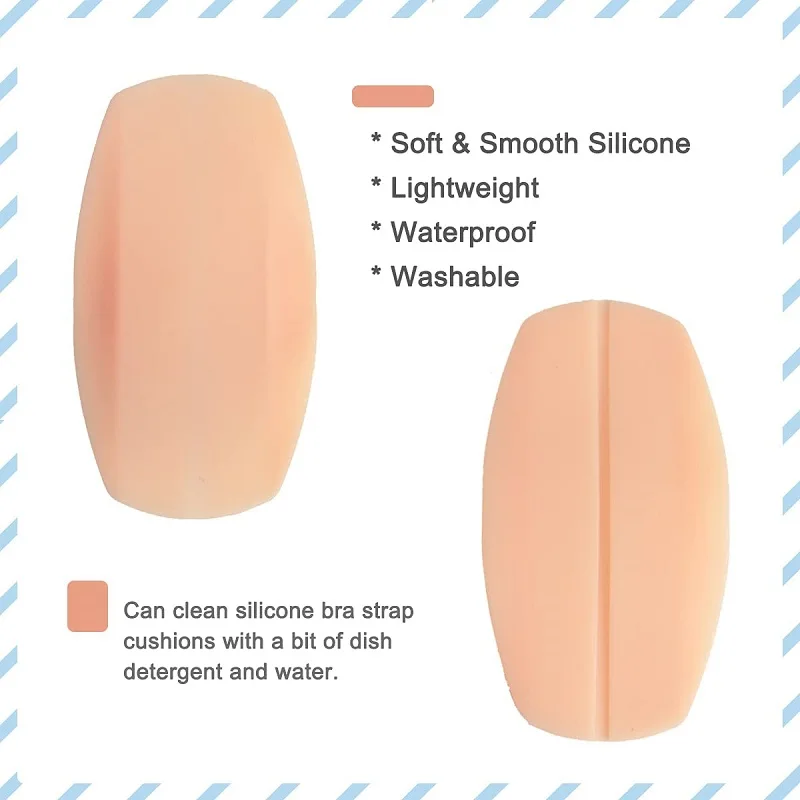 Silicone Bra Strap Cushions Holder, Women's Soft Silicone Bra Strap Cushions Holder Non-slip Shoulder Protectors Pads (1Pair)