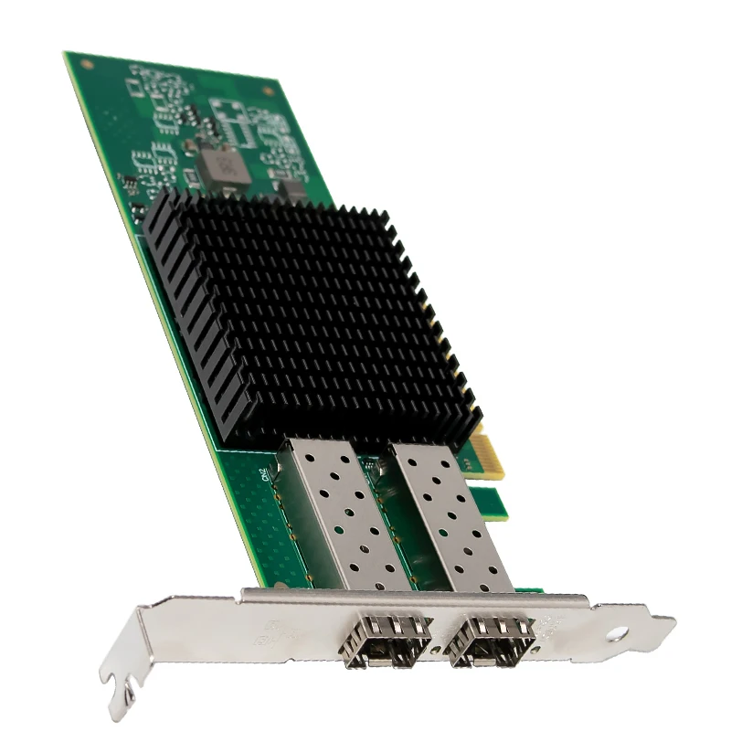BCM57414 듀얼 포트 25G SFP28 PCIe 광섬유 네트워크 카드 산업용 등급 25000Mbps 서버 NIC (워크스테이션 및 데이터 센터용)