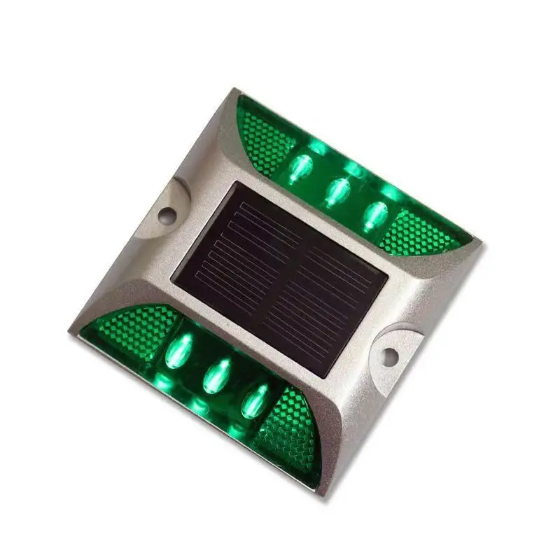 Waterproof LED Solar Powered Road Stud Reflective Nails Ground Warning Flash Light Solar Ground Lights Ground Nails