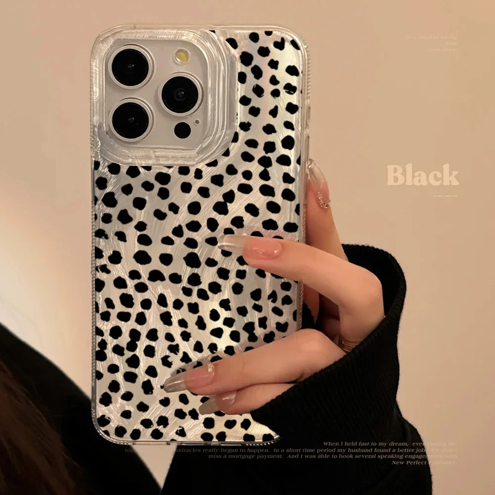 Leopard Print Chic Electroplated Phone Case