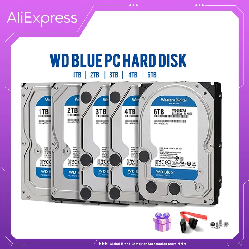 Western Digital WD ブルー 4TB 6TB 3.5 