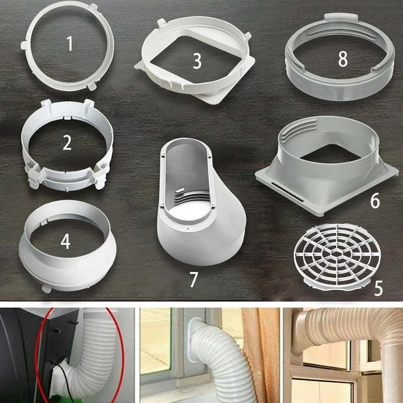Air Conditioner Accessories Air Hose Connector 150mm Portable Replacement Exhaust Duct Interface Pipe