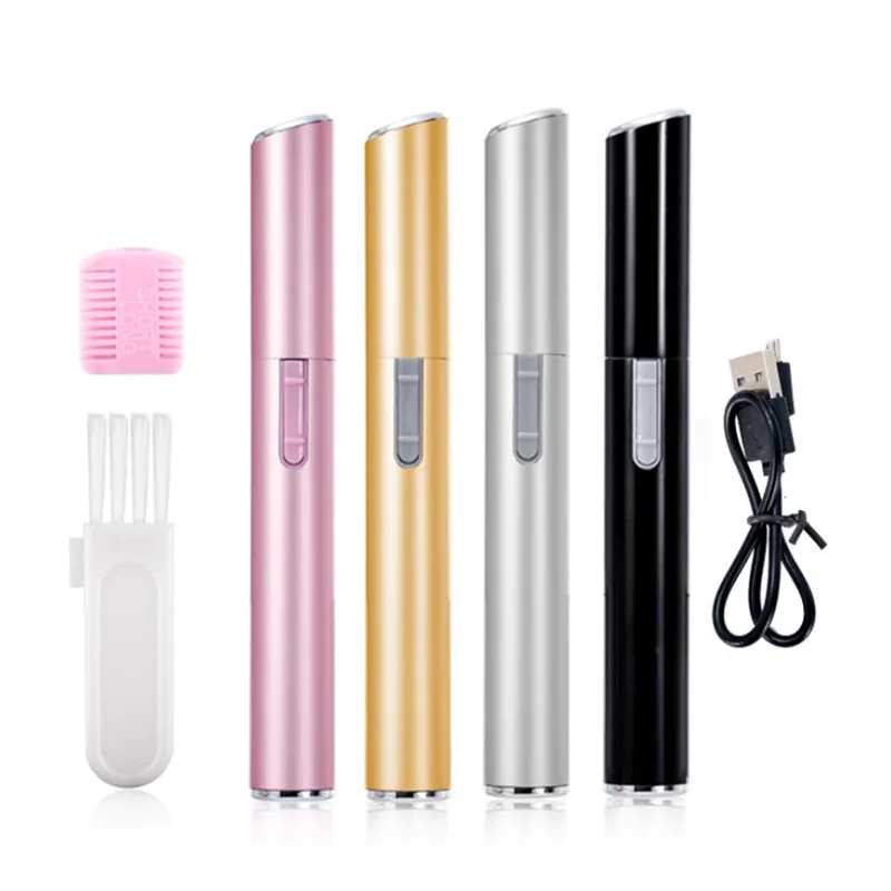 USB Charging Portable Mini Electric Eyebrow Trimmer Women's Shaver Hair Remover Eyebrow Shaper Shaver Body Face Shaving Machine 3