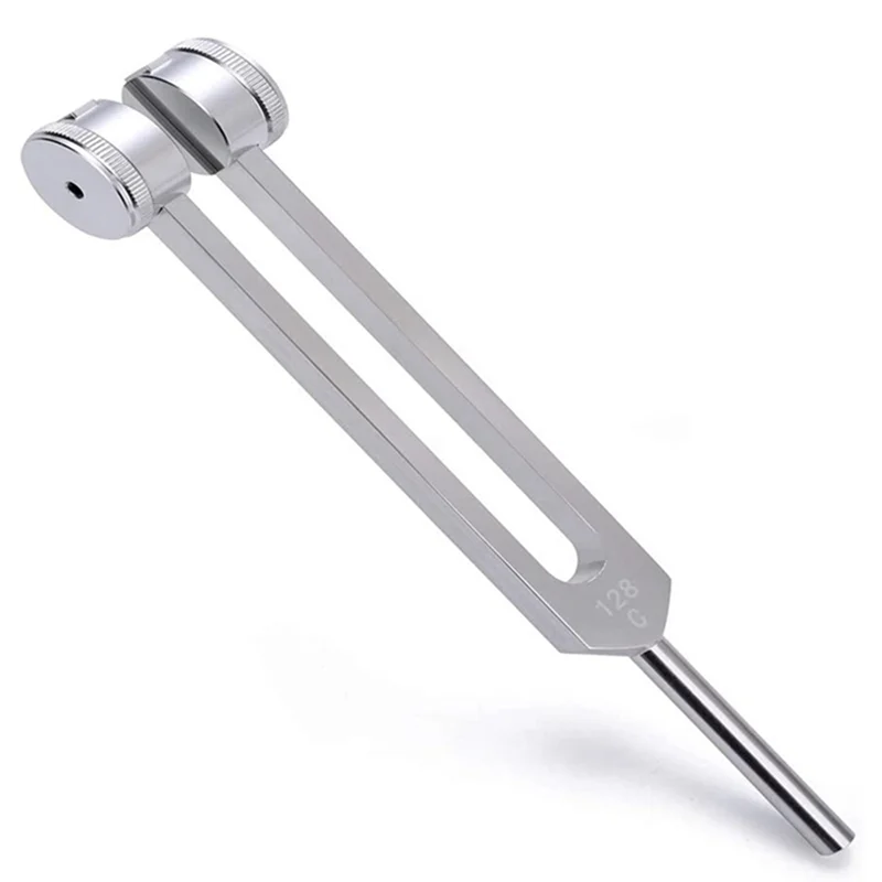 128 Hz Tuning Fork Weighted Bio-Acoustic Tuning Fork for Therapy 128 Hz Acoustic Slider Tuning Fork 5