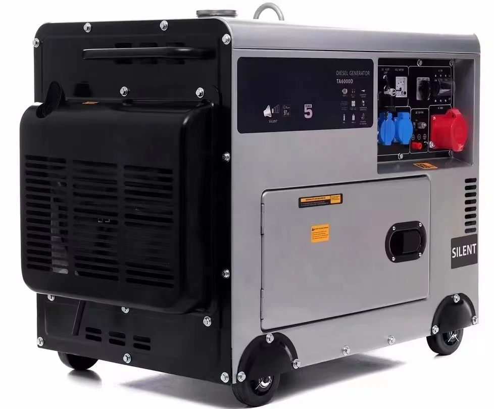Super Silent 8KW 6KW 5KW Diesel Generator with All Copper 12V Electric Start 220V/400V/380V/110V 1500rpm 50/60Hz Silent ATS