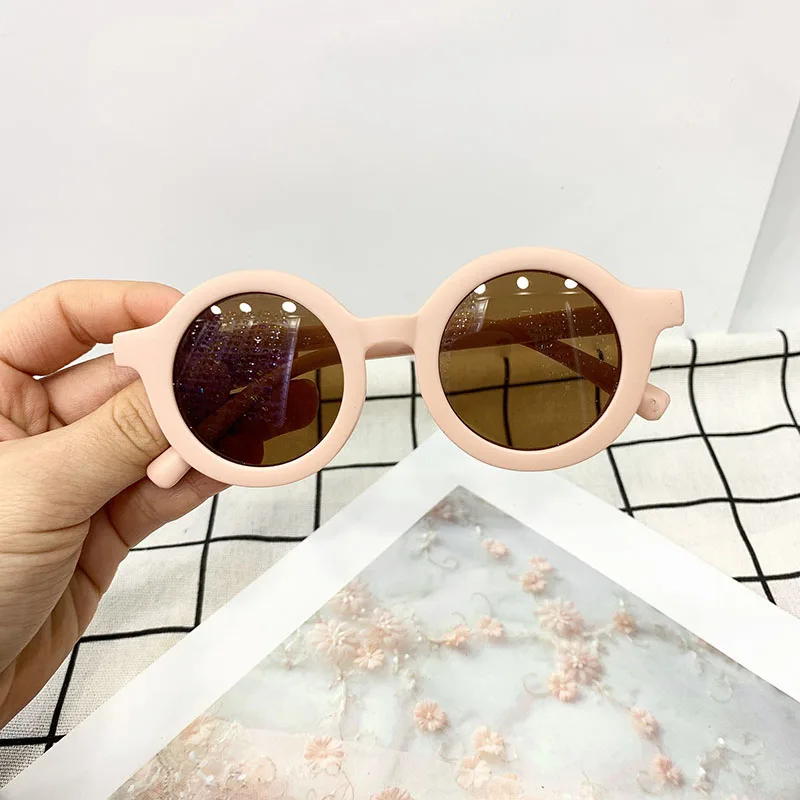 Summer Cool Kids Sunglasses Uv Protection Baby Girl Boy Sunglasses Round Frame Outdoor Uv400 Beach Children Glasses Accessories designer baby accessories