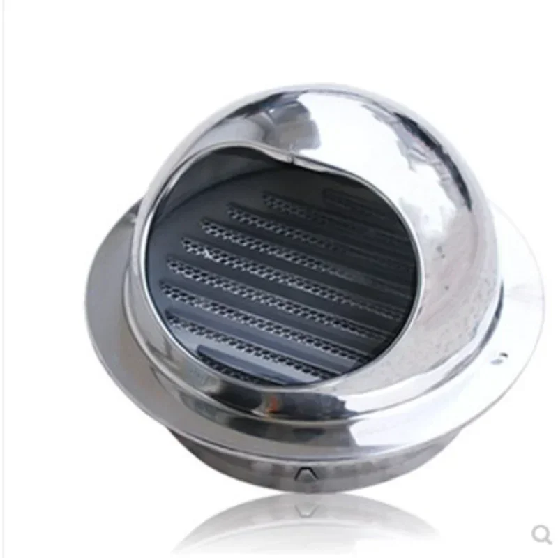 60 mm ~ 300 mm stainless steel exhaust hood, Wall wall vent cap,Air Vent Bull Nose Bathroom Extractor Outlet Grille Louvres