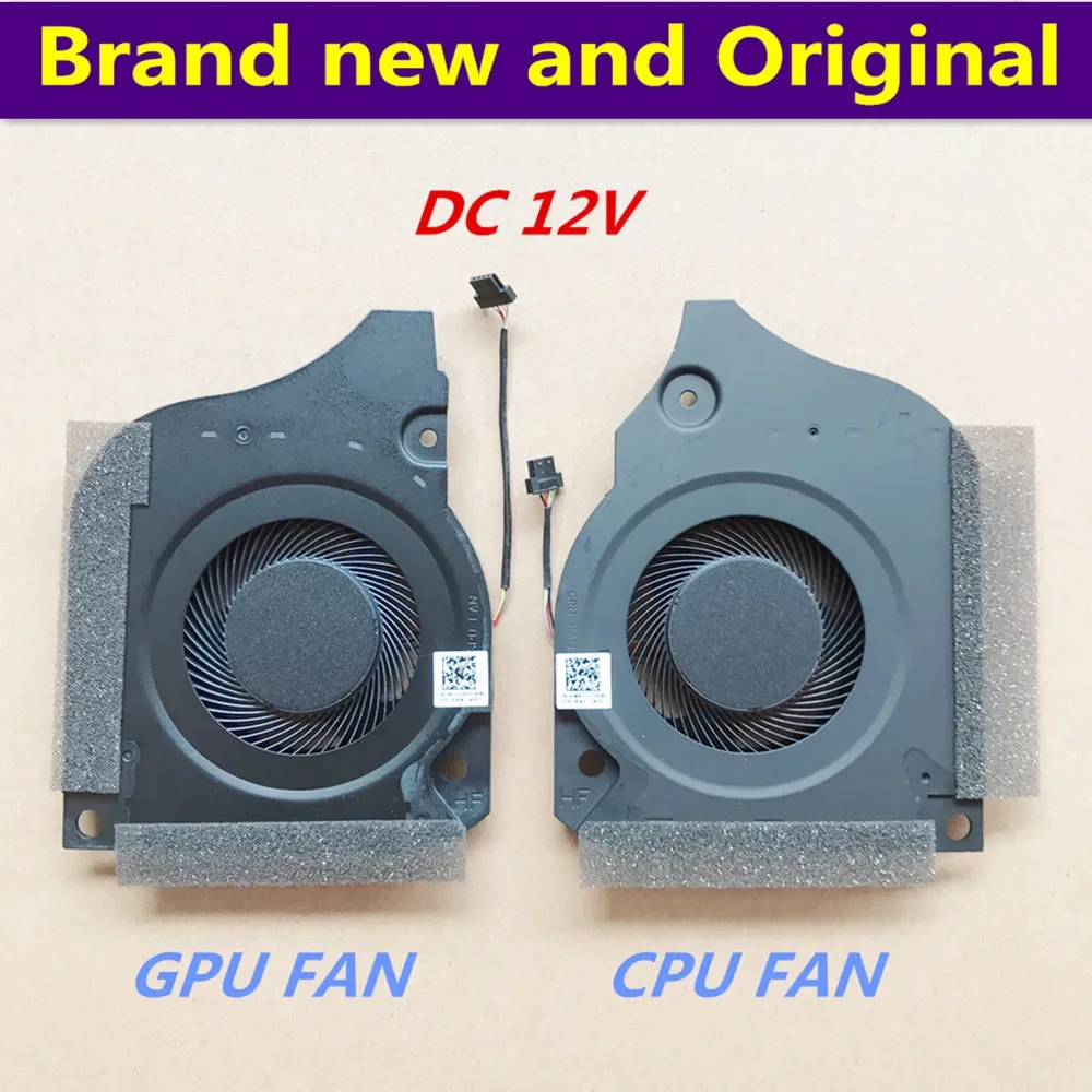 

original Laptop Cooling Fan DFSCK221151811 DFSCK221051821 DC12V 1A 4PIN for DELL INSPIRON G5-5590 G7-7790 7590 CN-006KT2 09THTN