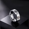 TIGRADE Fashion 6/8MM High Polish Man Rings Brushed Tungsten Carbide Ring Simple Classic Wedding Band Engagement Ring 5