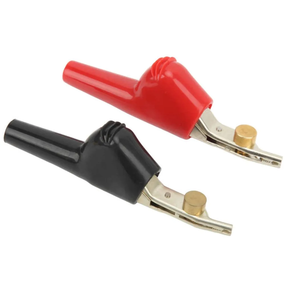 Test Clip Alligator Clips Electric Test Clamp Electrical Clamp Needle Electrical Projects Automobile Repair Crocodile Clip Corrosion Resistant Power Battery Test Clamp